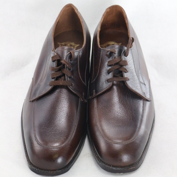 VTG FLORSHEIM Blucher Apron Toe Oxford Shoes Sz 10 N Men - Picture 7 of 8